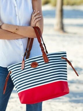 Dooney & Bourke Striped Tote